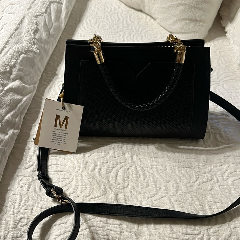 NWT black satchel purse